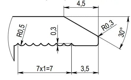 Притиск міжпанельний (двосторонній), міжпанельна відстань 24 мм